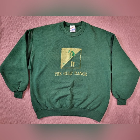 Vintage Jerzees Division of Russell Corporation The Golf Range Sweatshirt SZ XL